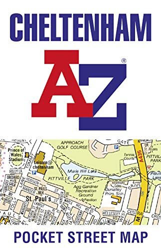 Cheltenham A-Z Pocket Street Map by A-Z Maps Sheet map, folded Book The Fast - Foto 1 di 2