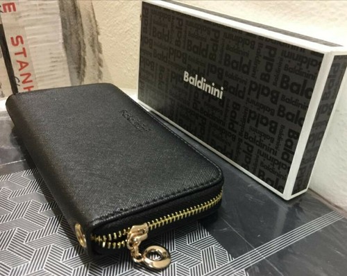 BALDININI Portafoglio Donna nero ,SCOMPARTI COMODI CON MANIGLIERA | eBay