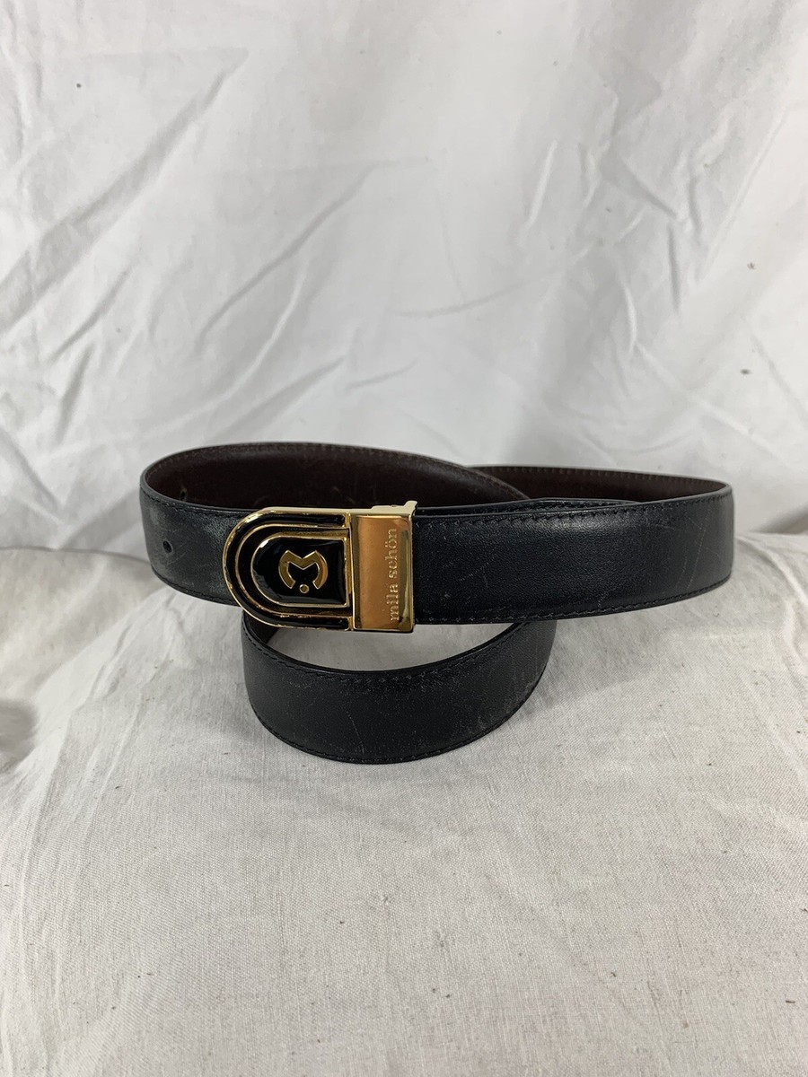 Vintage genuine MILA SCHON black brown reversible leather  display picture 1