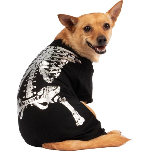large skeleton dog costume