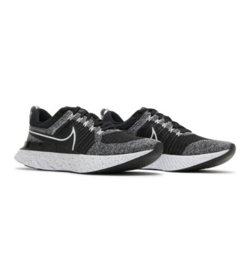Nike React Infinity Run Flyknit 2 Oreo White Black Men s Running Shoes Size 9.5