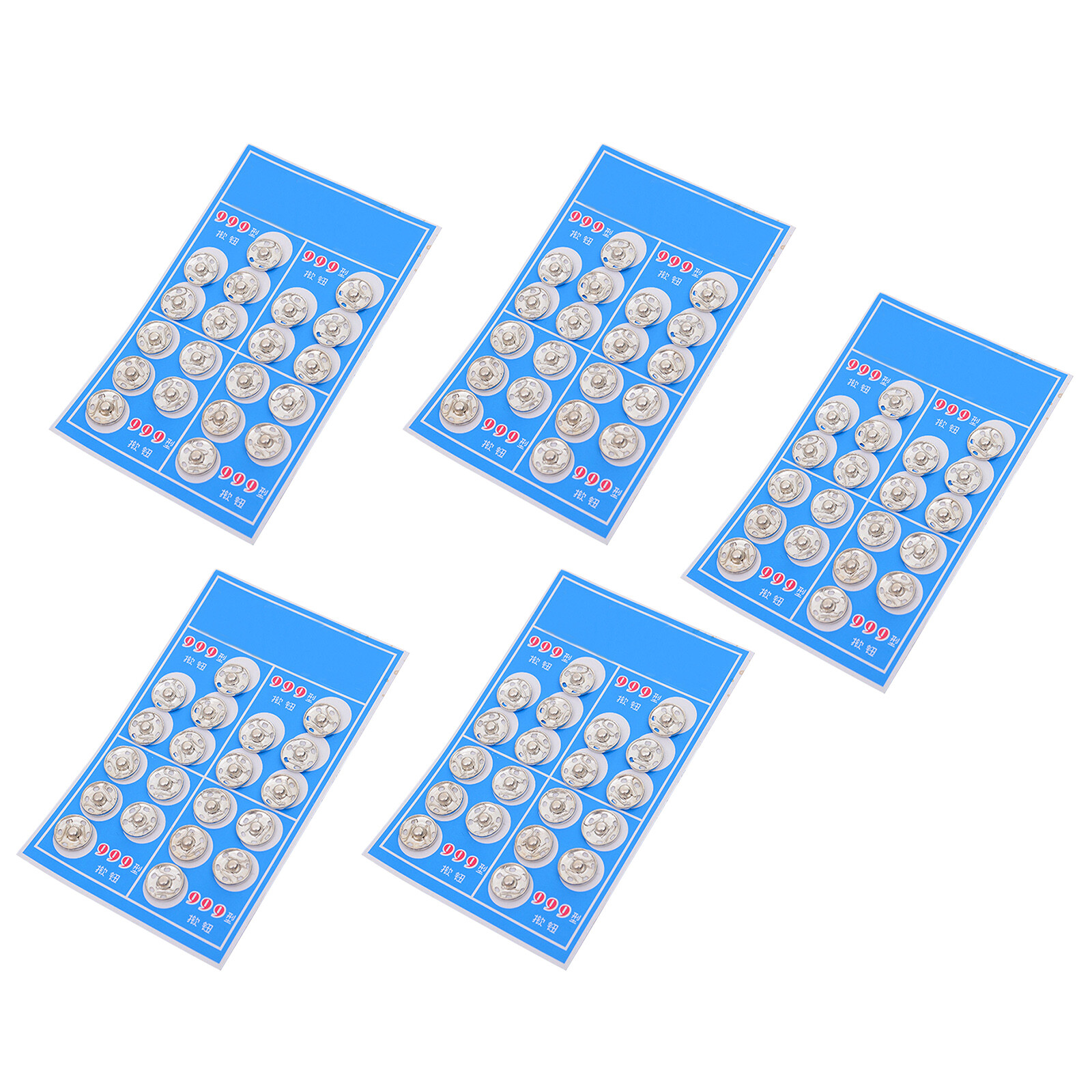 100 Steel Sew-On Snap Buttons Fasteners for Clothing and Sewing Projects