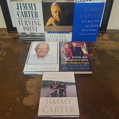 6 President Jimmy Carter HCDJ Books Holy Land Full Life Good Times Turning Gain