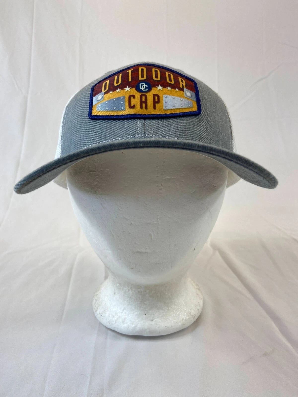 Outdoor Cap Baseball Cap Snapback Hat Heather Gray / White Mesh Back Adjustable