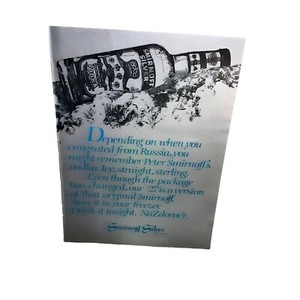 1978 Smirnoff Silver Vodka Original print ad