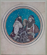 MAGI WISE MEN KINGS EDMUND DULAC Original Art Nouveau Art Print C1915