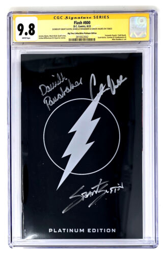 Flash #800 CGC 9.8 (2023) Signed Grant Gustin, Danielle Panabaker & Carlo Valdes - Picture 2 of 7