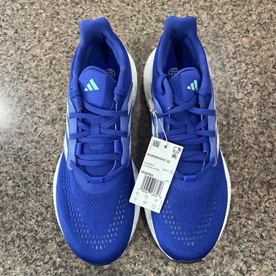 Size 10 - adidas PureBoost 22 Lucid Blue White Running Shoe