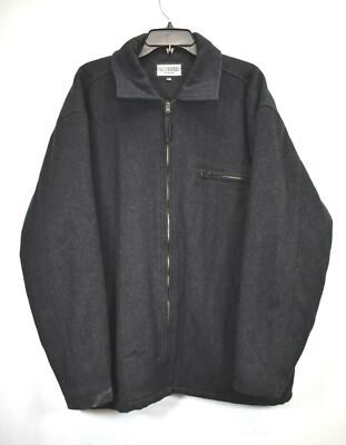 Paco Herrero Mens Charcoal Gray Full Zip Zipper Pocket Winter Coat