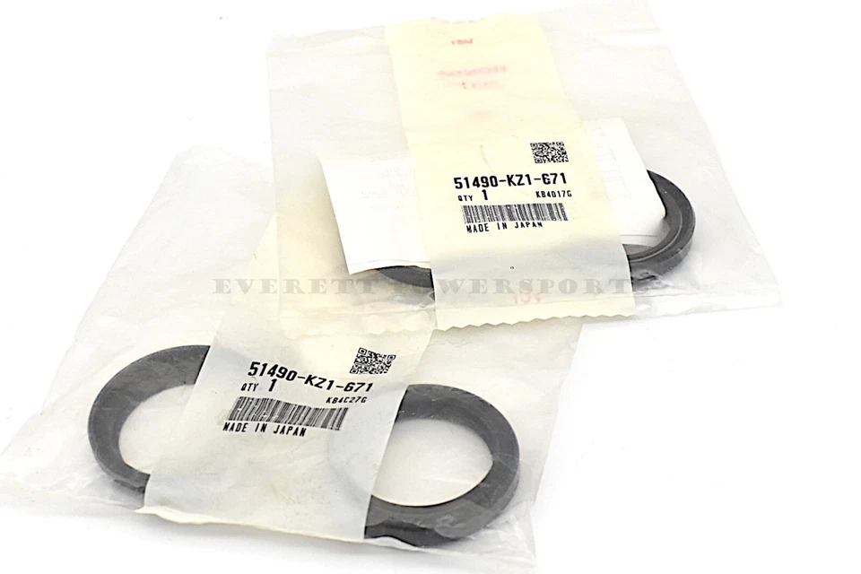 Juego de sellos antipolvo/aceite de horquilla x2 XR250 R 1990-2004 OEM Honda L+R kit de sellado delantero #K342 Foto 4 de 4