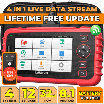 2025 Launch CRP129X V2.0 OBD2 Scanner Engine SRS ABS SAS TPMS Diagnostic Tool