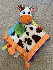 Infantino Lovey Security Blanket Cow Farm Friend Nunu Teether Patch