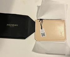 Yves Saint Laurent Beaute YSL Beige pouch flat limited zipper Novelty