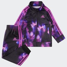 Adidas Cosmo Tricot Track Set Kids', Purple, Size 18MO