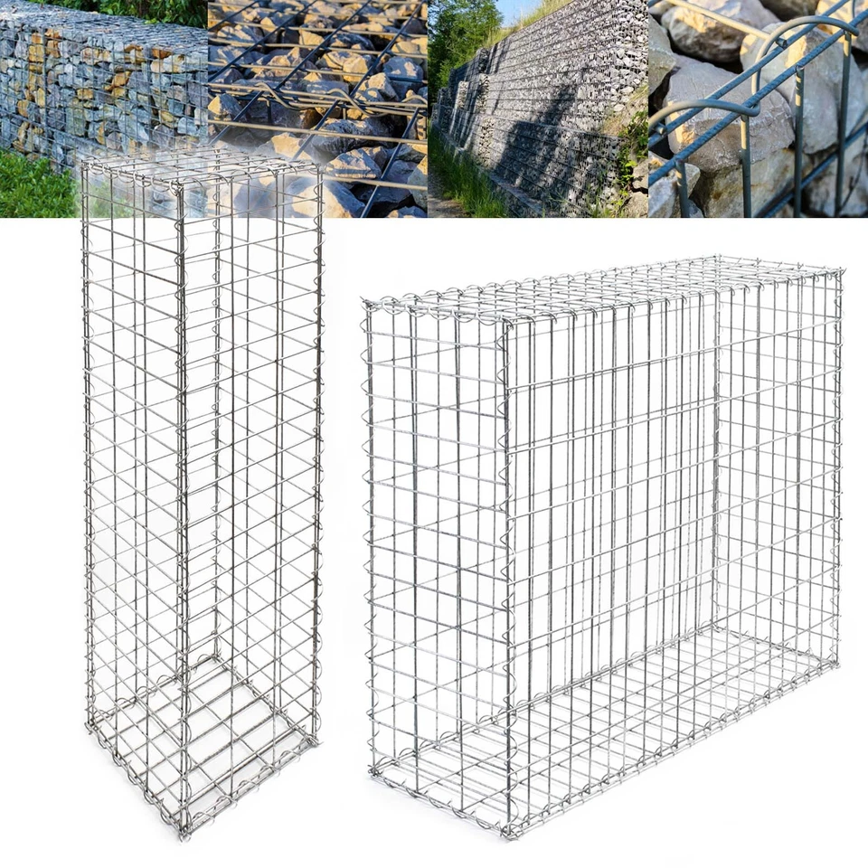 Gabione Steingabionen Steinkorb Mauer Drahtkorb verschiedene Ausführungen - Bild 1 von 1