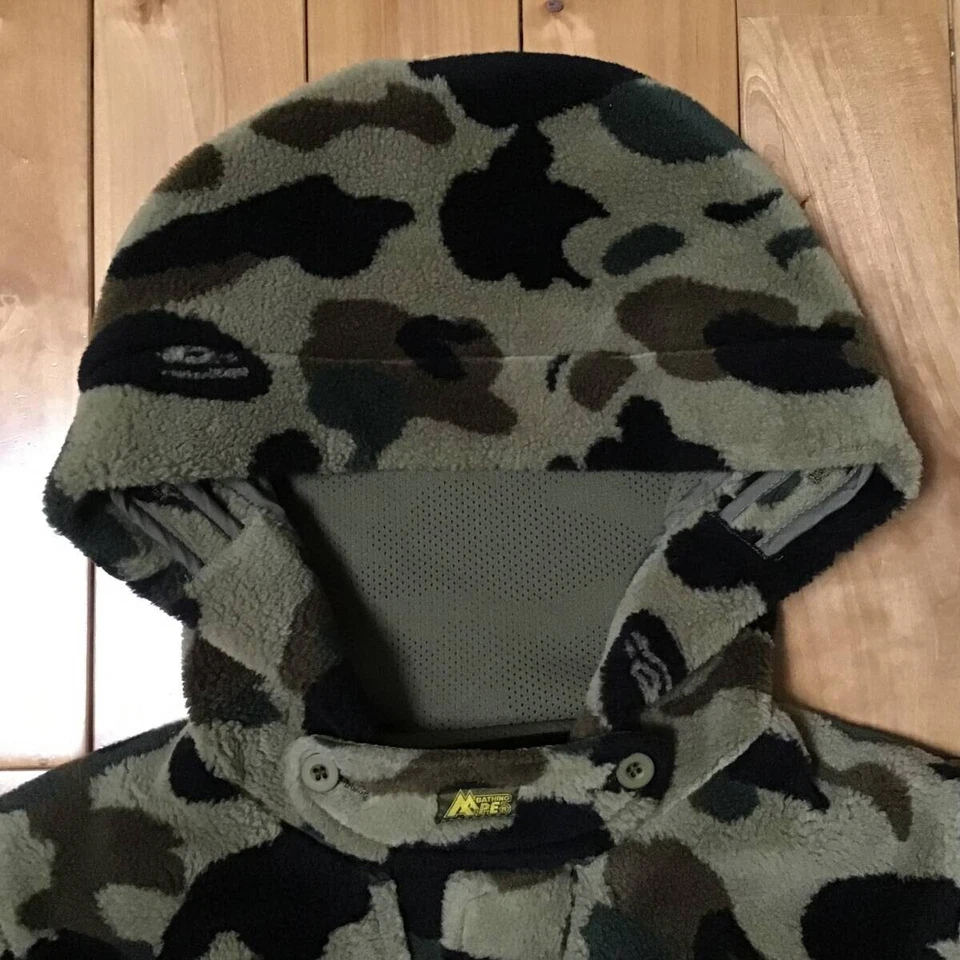 Abrigo de lona vintage BAPE camuflaje Boa un mono de baño NIGO verde talla S Foto 3 de 4