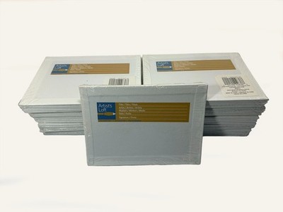 50 Pack 5x7 Artist s Loft Canvas Panels NEW Sealed Painting Boards Bulk Lot