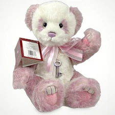 Collectable 2018 Charlie Bears "Kay" 11 in tall Pink CB191957B w/ Tag