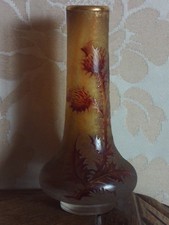 Petit vase aux chardons Daum Nancy