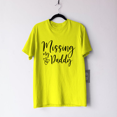 Missing My Daddy T-Shirt Memorial Erinnerung Vatertag Trost Unterstützung Geschenk