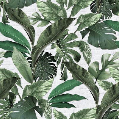 34194 - Loft 2 Tropical Brick Green White Galerie Tapete