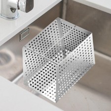 Stainless Steel Strainer, Filter Basket, Heavy Duty with Handle Slop Basket Fast