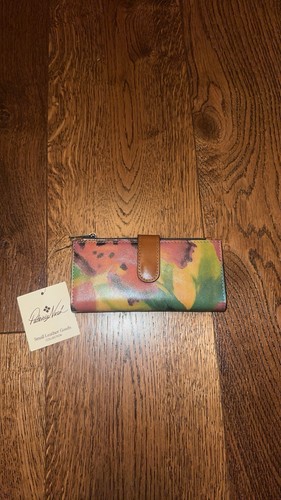 Patricia Nash Butterfly Gardens Nazari Leather RFID Wallet MSRP~$99  NWT