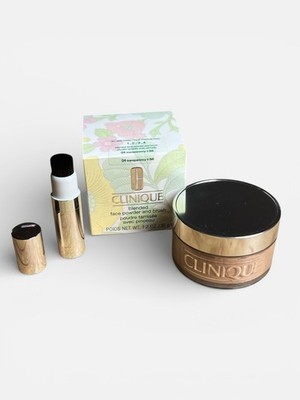 Clinique Blended Face Powder & Brush 04 Transparency 4 (M) 1.2 oz/35g NEW *Read