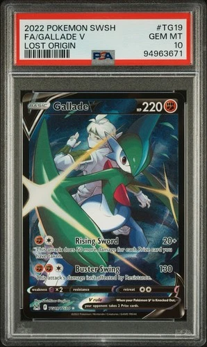 2022 Gallade V TG19/TG30 Lost Origin Trainer Gallery PSA 10 GEM MT