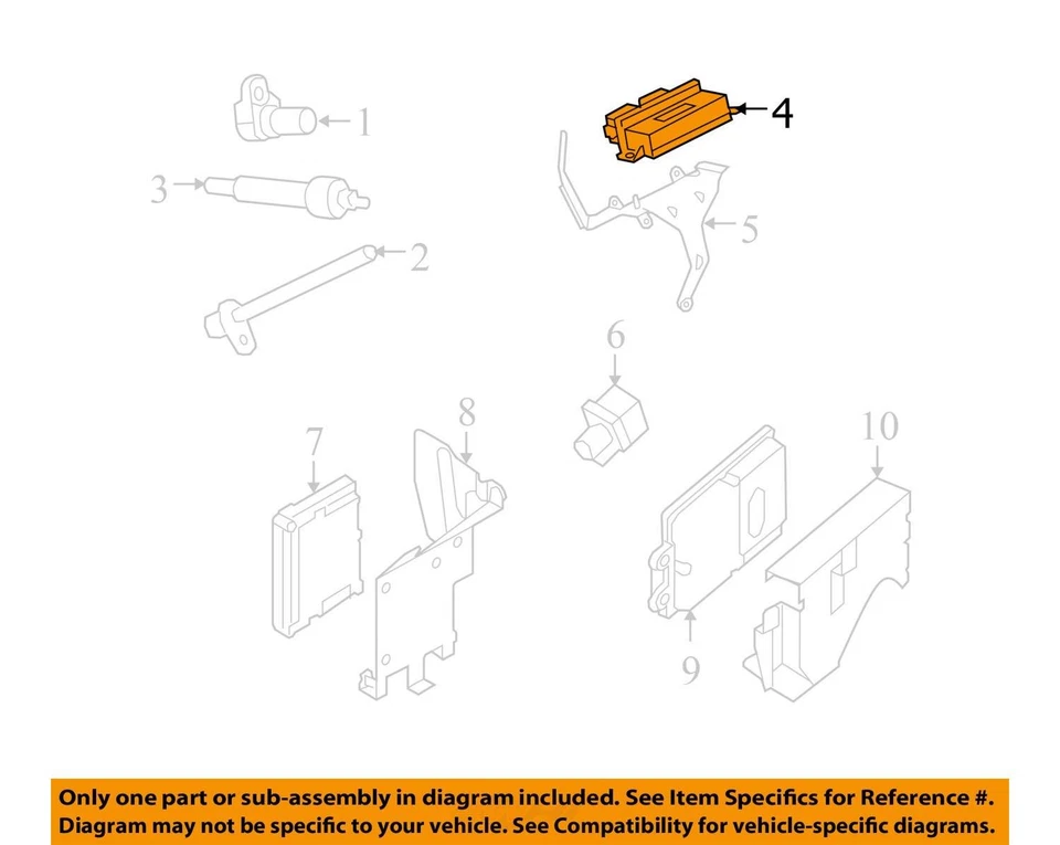 Engine ECM Diesel Control Fits 00-10 FORD F250SD PICKUP 6803466 — 第 3/4 张图片