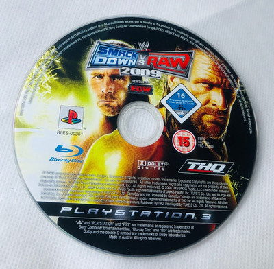 Videospiel Smack Down Vs Raw 2009 WWE Wrestling nur Disc Sony PlayStation 3 PS3