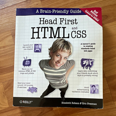 Head First HTML and CSS Elisabeth Robson Eric Freeman 2nd Ed Paperback O'Reilly