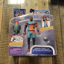 Space Jam A New Legacy  LeBron James Baller Action Figure with ACME Rocket Toys