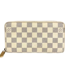 Auth Louis Vuitton Zippy Wallet Long Wallet Damier Azur N60019 VI2087
