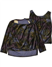 Vintage Damen 2-teiliges Set mit abstraktem M...