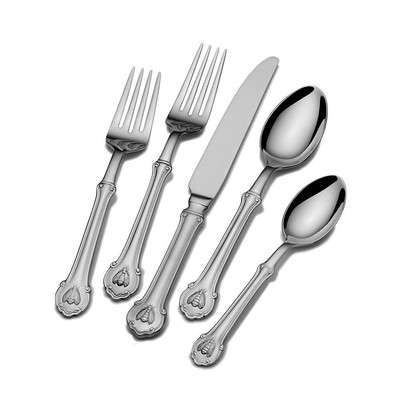 Wallace 5092476 Napoleon Bee 5-Piece Stainless Steel Place Setting, Service f...