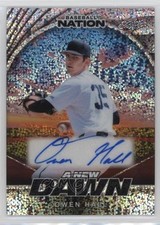 2025 Leaf Baseball Nation New Dawn Silver Sparkles 4/15 Owen Hall Auto 0u66