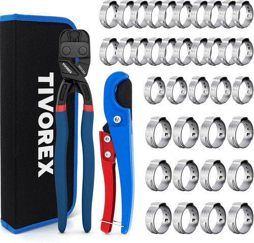 PEX Crimping Tool Kit, Cinch & Removal Tool for 3/8" to 1"