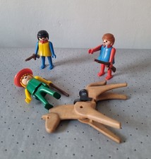 3 Vintage 70s 80s Playmobil American Indian Cowboy Western spares bundle job lot