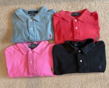 Lot of 4 Men’s Ralph Lauren Short Sleeve Polo Shirts Size Large L