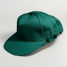 NEW Lot Of Ten 10 Blank Kelly Green W/ Black Snap Back Baseball Hats