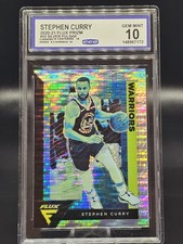 2020-21 Stephen Curry SP #55 Panini Flux Silver Pulsar Prizm CCG 10 Gem Mint