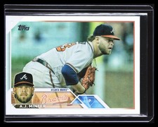 A.J. Minter 2023 Topps SILVER HOLO SP #159 Braves B008