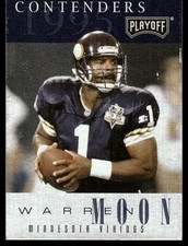 Warren Moon 1995 Playoff Contenders #111 Vikings NFL READ FREE SHIP AutographDen