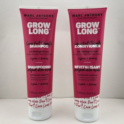 Marc Anthony Grow Long Super Fast Strength SHAMPOO & CONDITIONER Set 8.45oz Each