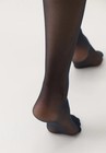 TAMARA 40 DENIER SHEER TO WAIST PANTYHOSE TIGHTS SIZE 2XL / COLOR: NAVY — photo 1