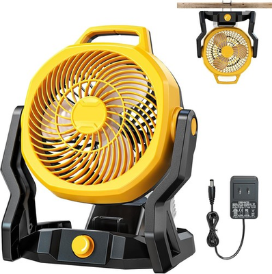 #ad Cordless Fan For Dewalt 20V Li ion Battery Portable Jobsite Camping Fan 6 Speed $37.99