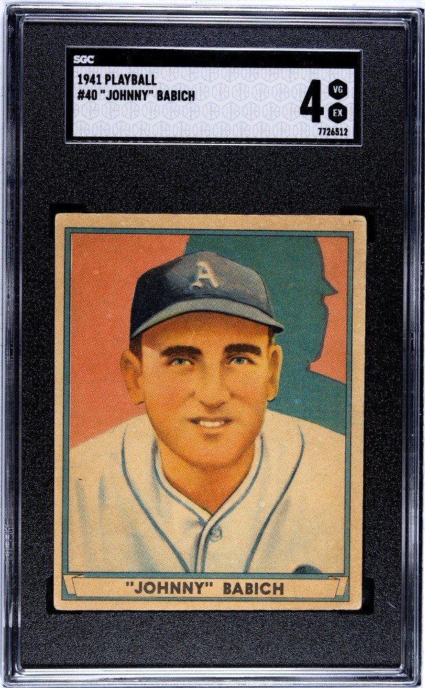 1941 Play Ball Johnny Babich SGC 4 #40