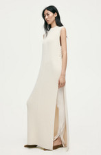 H M HOLIDAY 2025 Rib-Knit Wool Sweater Vest  White 