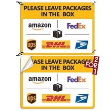 Package Delivery Sign Delivery Instructions Signs 2 Pack Leave Packages In The B